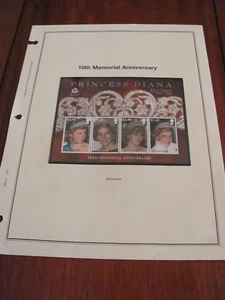 MONTSERRAT, PRINCESS DIANA SOUVENIR SHEET MNH (SEE DESCR.)~10TH MEMORIAL ANNIV - Picture 1 of 4