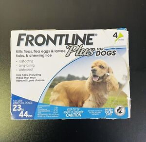 Frontline Plus Flea and Tick Dog Treatment 23-44 lb, 4 Doses