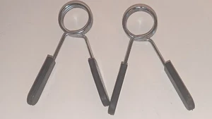 Pair of Weider Olympic Curl Bar Spring Clips - Picture 1 of 7