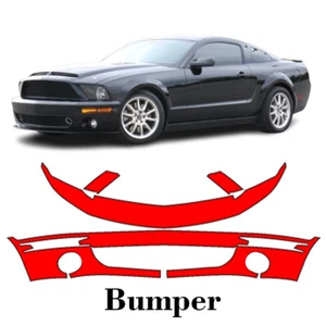 Front bumper PreCut PPF Paint Protection Film For Ford Mustang GT500 2008-2009 - Picture 1 of 7