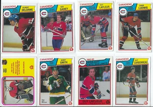 Lote de 8 tarjetas de hockey O-Pee- Chee Montreal Canadiens de 1980 (muy buenas) - Imagen 1 de 1