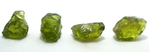 13.12 Grams 4 Pieces San Carlos Arizona Peridot Green Cabochon Rough CS374/5223 - Picture 1 of 3