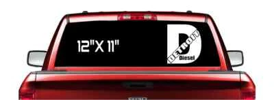 DETROIT DIESEL D 12" Vinyl Decal Sticker TRUCK Turbo Lifted Engine Corporation - Image 1 of 3