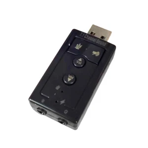 7.1 Sound Card 3D Stereo USB Audio Adapter to 3.5mm Laptop External Sound Card - Photo 1/6