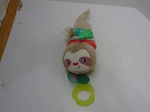 Infantino Music & Motion Sloth Pull Down Plush Toy Teether Lovey Stuffed Animal - Picture 1 of 4