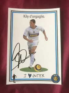 Autógrafo KILY GONZALEZ-Inter Milán 05/06-ARGENTINA-WC 2002-Ex-Boca Juniors - Imagen 1 de 2