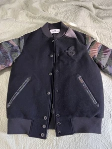 New Coach Jacket Men’s Small Wool Leather Nylon Bomber Varsity Aviator Letterman - Picture 1 of 15