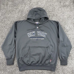 Majestic New York Yankees Hoodie Men’s XL Gray Therma Base Authentic Performance - Picture 1 of 12