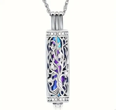 Tier Urne Asche Anhänger Urne Gedenkschmuck Anhänger Kette E13 - Bild 1 von 4