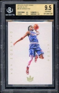 2019 Panini Court Kings De'Aaron Fox Blank Slate #6 Case Hit SP BGS 9.5 Gem Mint - Picture 1 of 2