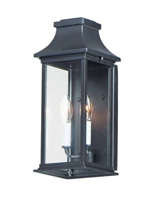 Maxim Vicksburg 2-Light Outdoor Wall Light in Black - Picture 1 of 1