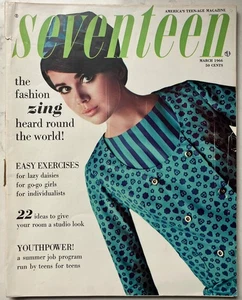 SEVENTEEN MAGAZINE.MARCH 1966. FASHION ZING. MARY QUANT . DR ZHIVAGO. Very Good - Picture 1 of 13