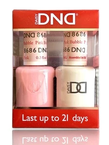 DND Daisy Soak Off Gel-Polish Duo 8686 - Pink Bubble - Picture 1 of 1