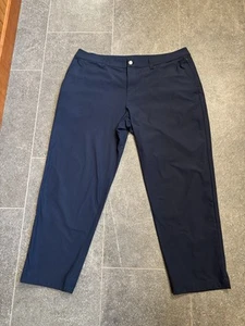 Lululemon Commision Pants Mens 40 X 27 Navy Blue Stretch Warpstreme - Picture 1 of 11