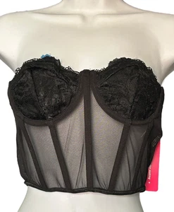 Shein Strapless Lace Pullover Bustier Corset Top Women Size S (4) Stretch NWT - Picture 1 of 9