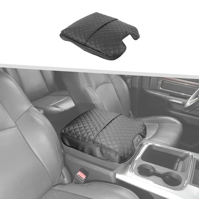 Center Console Armrest Cover for Dodge Ram 1500/2500/3500 2010-2017 Black Foto 1 de 4