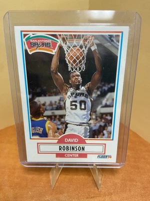Fleer #172 1990-91 David Robinson San Antonio Spurs radiocontrol novato patio Foto 1 de 2