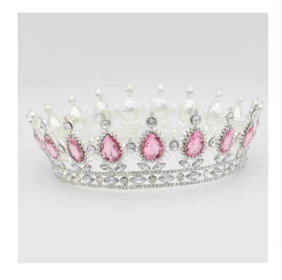 Corona Rey Reina Tiara Medieval Accesorios de Disfraz Vestido de Boda Corona a Juego Foto 1 de 4