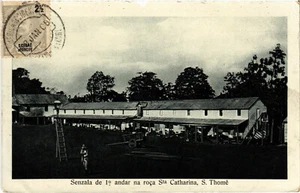 PC CPA ANGOLA, S. THOMÉ, SENZALA DE 1 ANDAR NA ROCA, ALTE POSTKARTE (b20846) - Bild 1 von 2