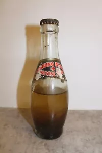 VINTAGE BILLY BAXTER QUININE SODA BOTTLE ORIGINAL LABEL AND CAP RED RAVEN P.A. - Picture 1 of 7