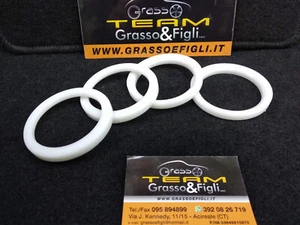 Kit 4 wheel centering rings center caps rims by MAK RENAULT DACIA NISSAN - Picture 1 of 2