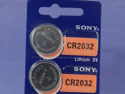 SONY  CR2032  LITHIUM 3V  BATTERY 2Pcs - Image 1 of 2