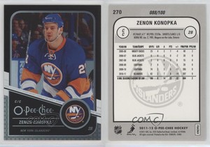 2011-12 O-Pee-Chee Rainbow Foil Black Border /100 Zenon Konopka #270