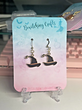 Witch Hat Earrings Fun Festival Halloween Gothic Gift Quirky Fun Witchy Funny