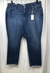 Pantalones de mezclilla Good American Good clásicos ajustados tiro alto cintura a prueba de huecos 20 - Imagen 1 de 24