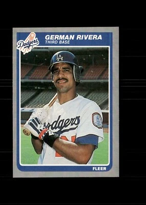1985 Fleer - German Rivera #382 (RC) - Image 1 of 2