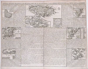 Antique map, Chatelain, iles & terres que les Anglois dans l'Amerique Septent. - Picture 1 of 1