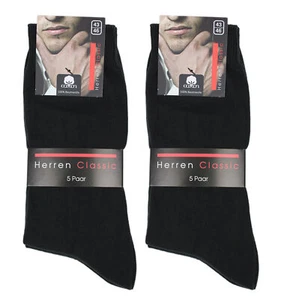10-100 Paar Herren Socken Business schwarz 100%BW ohne Naht handgekettelt - Bild 1 von 1