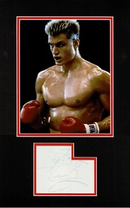 Dolph Lundgren Rocky IV Ivan Drago autógrafo firmado UACC RD 96 - Imagen 1 de 1