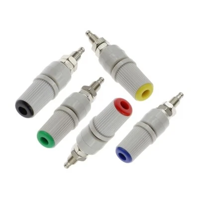 Banana Sockets Pure Copper Terminals Plugs Grounding Post 30A M5*45 5mm 4mm - Image 1 of 4