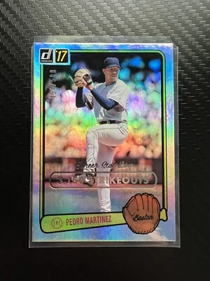 2017 Panini Donruss - Retro 1983 Pedro Martinez #RV-42 Career Stat Line /500 - Image 1 of 4