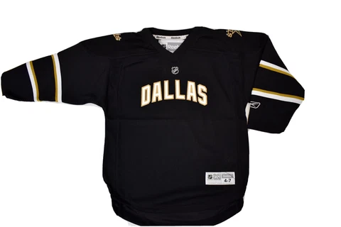 Reebok NHL Dallas Stars Little Kids Black 2008 Hockey Jersey NWT Size 4-7 Cover