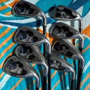 Callaway X18 Iron Set 4-5-6-7-8-9-P System 75 Regular Flex Graphite RH X-18 - Picture 1 of 7