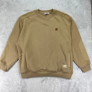 Undefeated Athletics Sweatshirt Herren XL beige Baumwolle Taschen gesticktes Logo - Bild 1 von 14