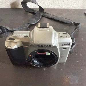 WORKING Pentax ZX-60 35mm Film SLR Camera tested - Picture 1 of 12