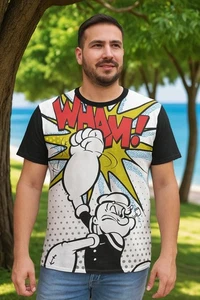 Wham Popeye der Matrose Grafik T-Shirt T-Shirts - Bild 1 von 1