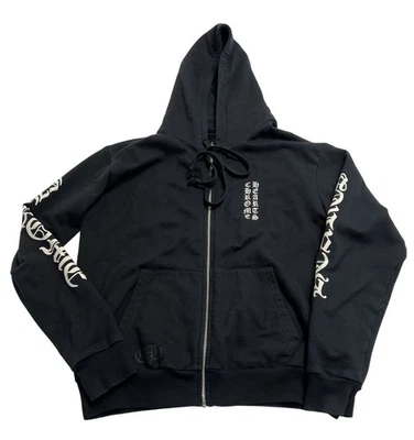 Sudadera con Capucha Cromo Corazones Logo Pilar Manga Polar Cremallera en Negro Blanco Foto 1 de 4