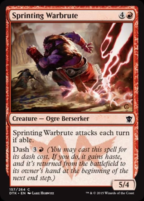 Sprinting Warbrute -Foil Near Mint MTG Dragons of Tarkir - Image 1 of 1
