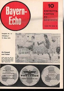 Fussball-Programmheft 69/70 Liga Bayern München - Alemannia Aachen - Bild 1 von 1