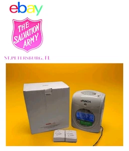 uPunch HN4000 CALCULATING TIME CLOCK w Keys & Power Cord ~ Open Box - Picture 1 of 16
