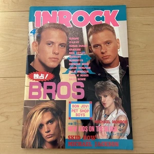 Inrock Western Music Magazine April 1990 Issue Bowie Bon Jovi Guns N' Roses - Picture 1 of 10