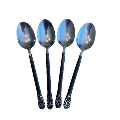 4 colheres de sopa ovais configurações gourmet AVALON BARCELONA talheres de aço inoxidável 8,2” - Imagem 1 de 4