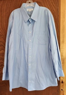 ENRO синий в полоску длинным рукавом платье рубашка 20 36-37 100% хлопок не железо 80-х - Изображение 1 из 4