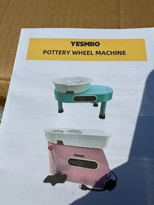 Yesmro Elektrische Töpferscheibe Keramikmaschine Blau Töpfer Ton - Bild 1 von 2
