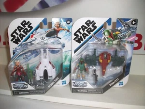 star wars MISSION FLEET BOBA FETT & AHSOKA JOB LOT hasbro NEW Postage discount - Picture 1 of 3