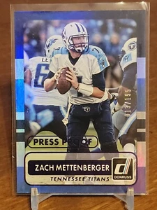 2015 Donruss Press Proofs Purple Titans Football Card #31 Zach Mettenberger /199 - Picture 1 of 2